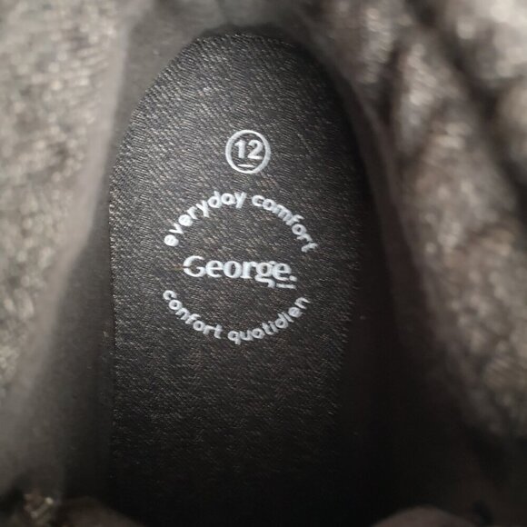 George Men's Size 12 Everyday Comfort Faux Leather Taupe / Brown Ankle Boots - Picture 2 of 8